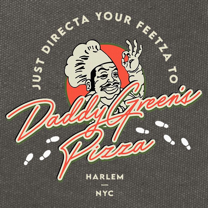 Daddy GreenS Pizza Last Dragon Cotton Canvas Backpack