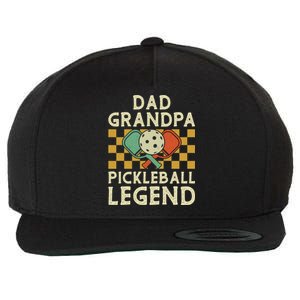 Dad Grandpa Pickleball Legend FatherS Day Dad Grandpa Meaningful Gift Wool Snapback Cap