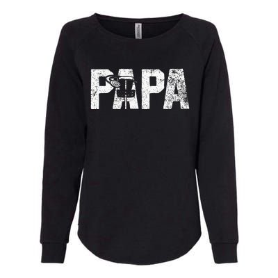 Disc Golf Papa Dad Disc Golfing Womens California Wash Sweatshirt