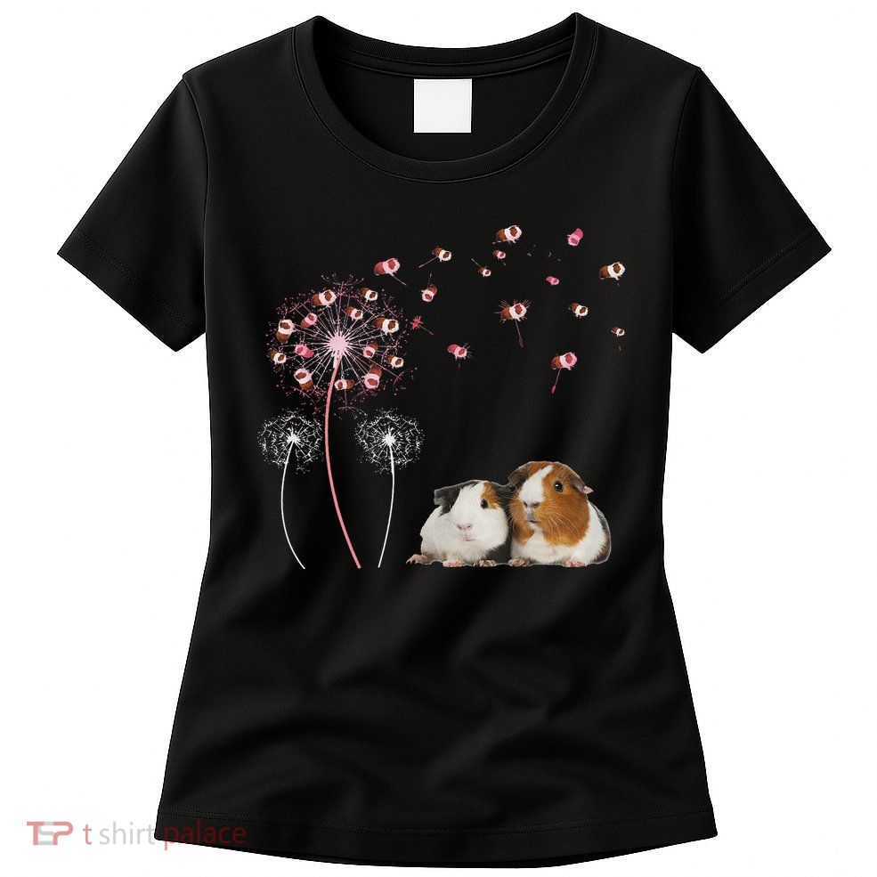 Dandelion Guinea Pig Cute Guinea Pig Floral Dandelion Spread Women's T-Shirt