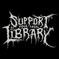 Death Gothic Print Support Your Local Library Style Lovers Zip Tote Bag