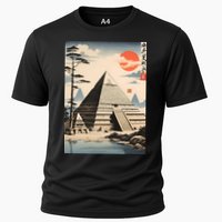 Drawing Giza Pyramid Japanes Style Cooling Performance Crew T-Shirt