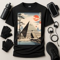 Drawing Giza Pyramid Japanes Style Cooling Performance Crew T-Shirt