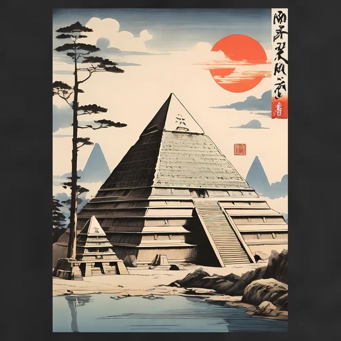 Drawing Giza Pyramid Japanes Style Adult Drive Performance Visor