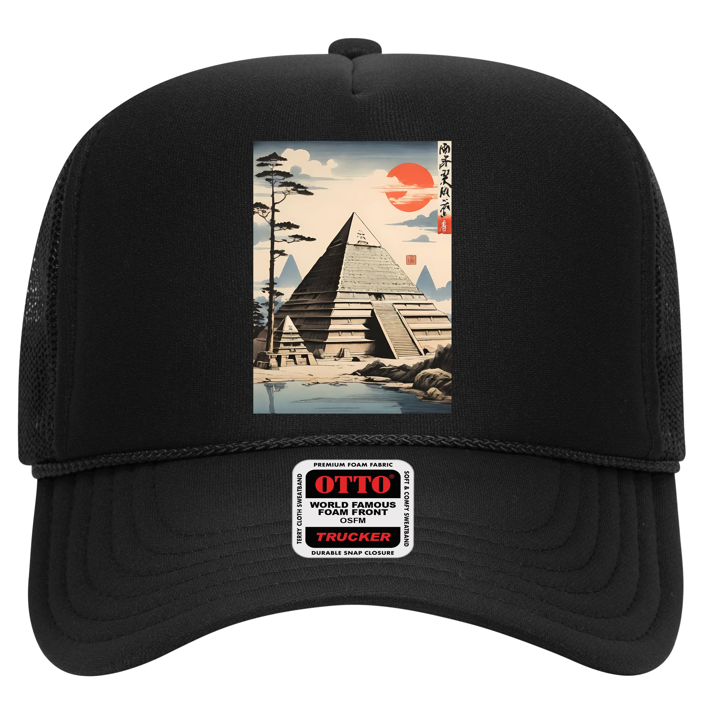 Drawing Giza Pyramid Japanes Style Hat