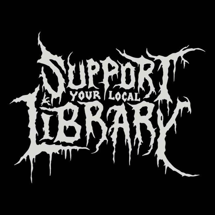Death Gothic Print Support Your Local Library Style Lovers Daily Commute Backpack