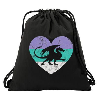 Dragon Gift Retro Cute Drawstring Bag