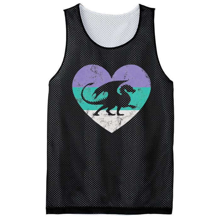 Dragon Gift Retro Cute Mesh Reversible Basketball Jersey Tank