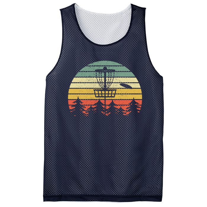 Disc Golf Retro Vintage Frisbee Design Mesh Reversible Basketball Jersey Tank