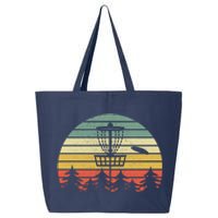 Disc Golf Retro Vintage Frisbee Design 25L Jumbo Tote