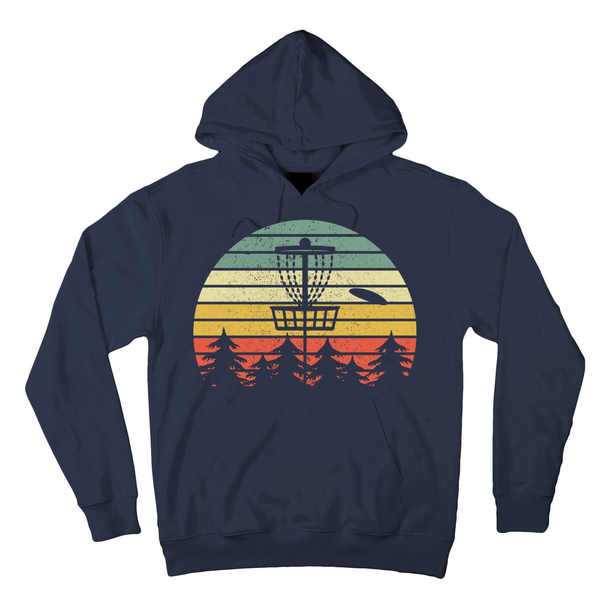Disc Golf Retro Vintage Frisbee Design Tall Hoodie