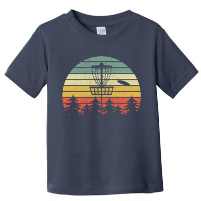Disc Golf Retro Vintage Frisbee Design Toddler T-Shirt