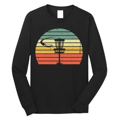 Disc Golf Retro Frisbee Golf Disc Sport Gift Long Sleeve Shirt