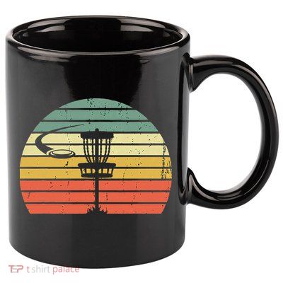 Disc Golf Retro Frisbee Golf Disc Sport Gift 11oz C Handle Ceramic Mug