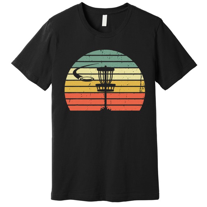 Disc Golf Retro Frisbee Golf Disc Sport Gift Premium T-Shirt