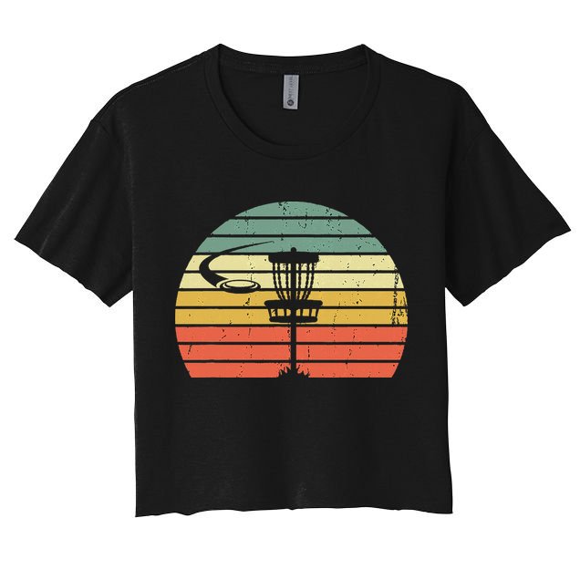 Disc Golf Retro Frisbee Golf Disc Sport Gift Crop Top