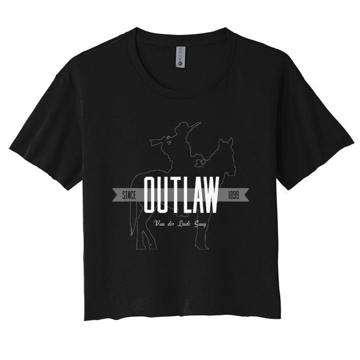 DutchS Gang Red Horse & Cowboy Adventure Gamer Women's Crop Top Tee