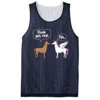 Dude Get Real Mythical Animal Rainbow Unicorn Magical Mesh Reversible Basketball Jersey Tank