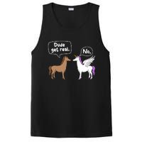 Dude Get Real Mythical Animal Rainbow Unicorn Magical PosiCharge Competitor Tank