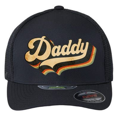 Daddy Gifts Retro Vintage Father's Day Daddy Flexfit Unipanel Trucker Cap