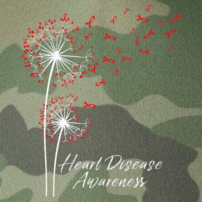 Dandelion Go Red Ribbon Heart Disease Awareness Month Legacy Tie Dye Trucker Hat