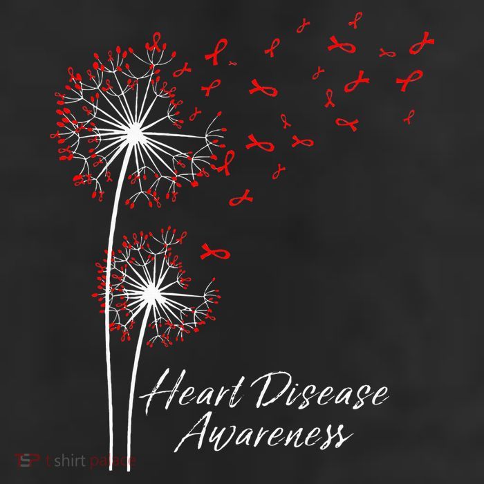 Dandelion Go Red Ribbon Heart Disease Awareness Month Adult Drive Performance Visor