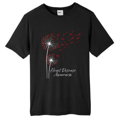 Dandelion Go Red Ribbon Heart Disease Awareness Month Tall Fusion ChromaSoft Performance T-Shirt