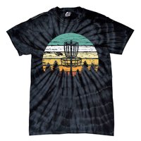 Disc Golf Retro Sunset Frisbee Golf Player Tie-Dye T-Shirt