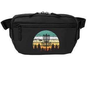 Disc Golf Retro Sunset Frisbee Golf Player Crossbody Pack