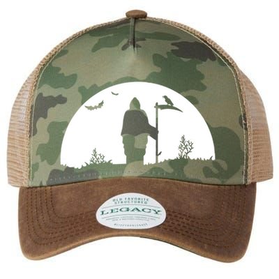 Death Grim Reaper Graphic Legacy Tie Dye Trucker Hat