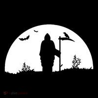 Death Grim Reaper Graphic Drawstring Bag