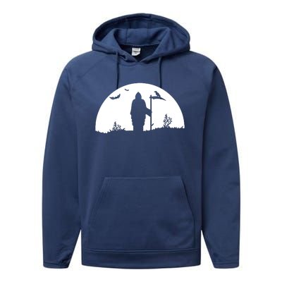 Death Grim Reaper Graphic Performance Fleece Hoodie