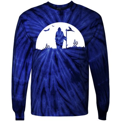 Death Grim Reaper Graphic Tie-Dye Long Sleeve Shirt