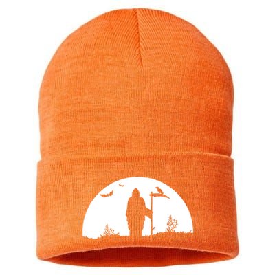 Death Grim Reaper Graphic Sustainable Knit Beanie