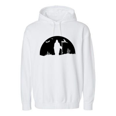 Death Grim Reaper Graphic Garment-Dyed Fleece Hoodie