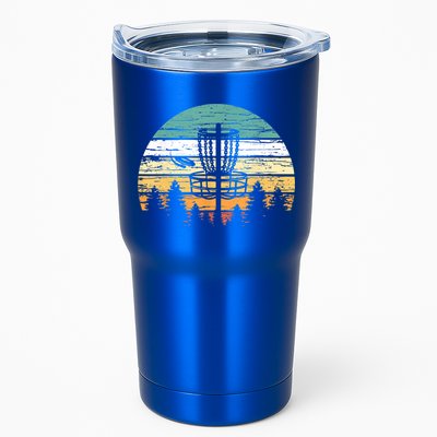 Disc Golf Retro Shirt, Sunset Vintage Frisbee Golf Tumbler