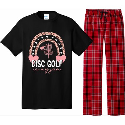 Disc Golf Rainbow Leopard Disc Golf Is My Jam IV Pajama Set