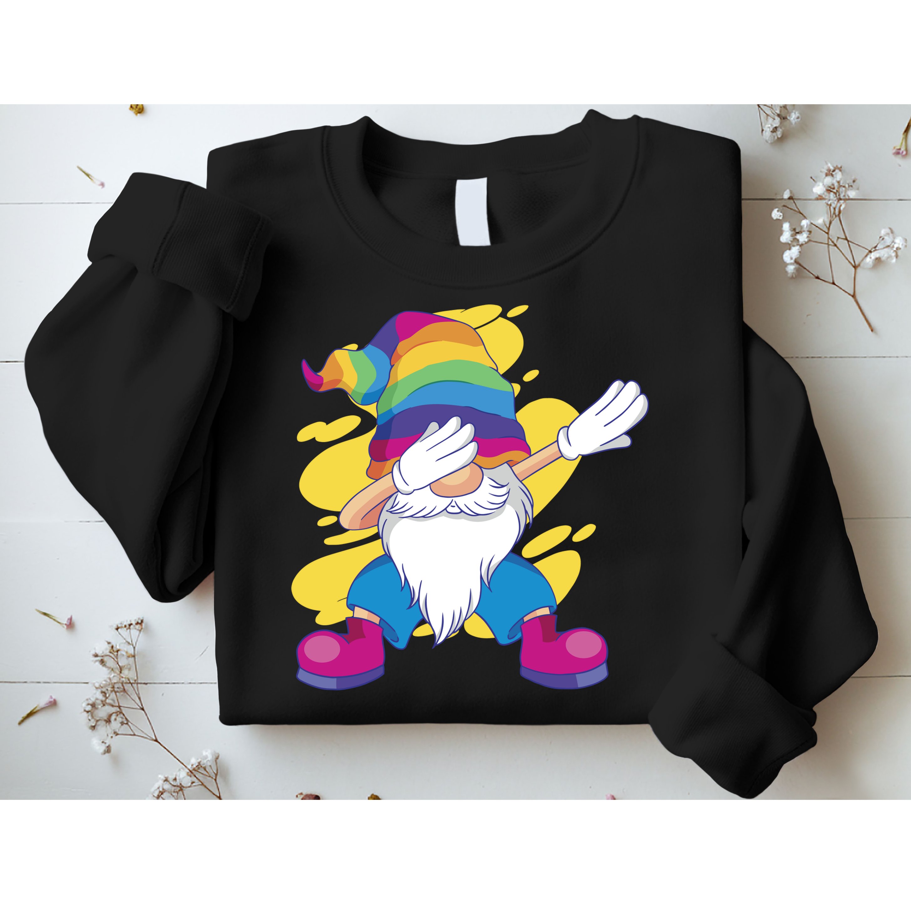 Dabbing Gnome Rainbow Sweatshirt