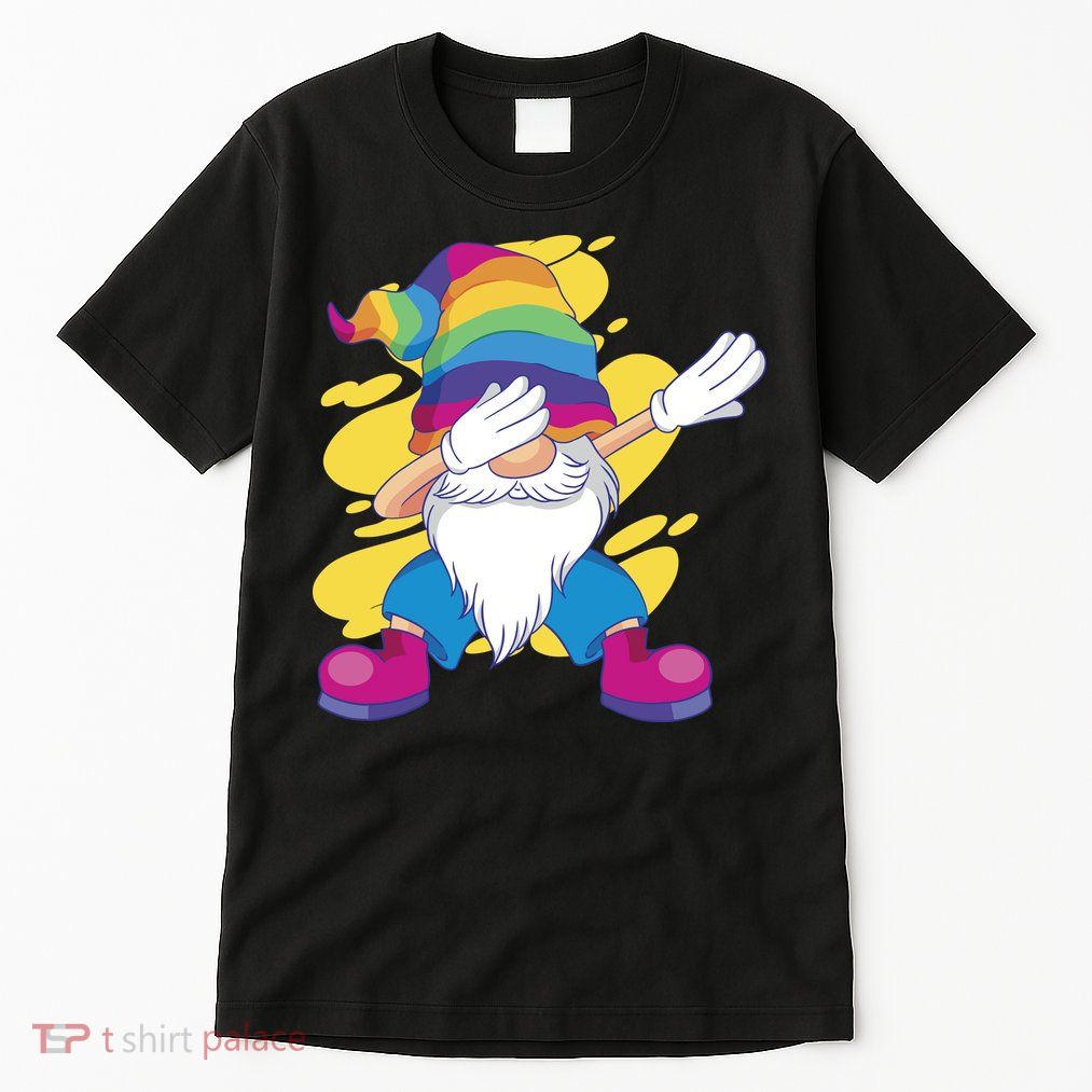 Dabbing Gnome Rainbow Tall T-Shirt
