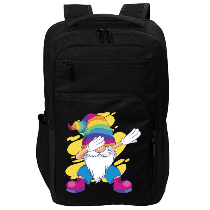 Dabbing Gnome Rainbow Impact Tech Backpack