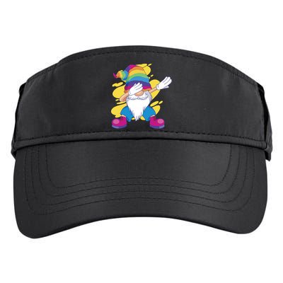 Dabbing Gnome Rainbow Adult Drive Performance Visor