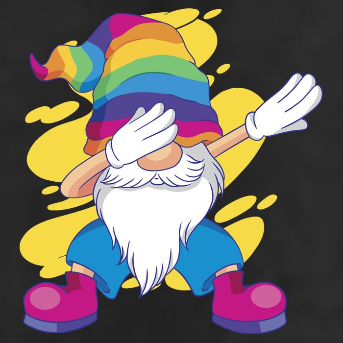 Dabbing Gnome Rainbow Adult Drive Performance Visor