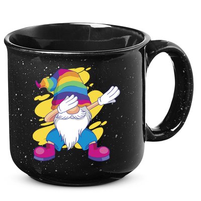 Dabbing Gnome Rainbow 15oz Campfire Ceramic Mug