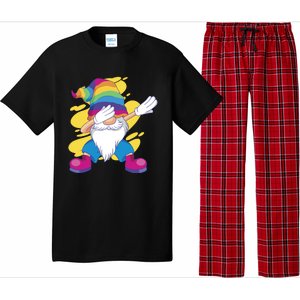 Dabbing Gnome Rainbow Pajama Set