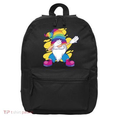 Dabbing Gnome Rainbow 16 in Basic Backpack