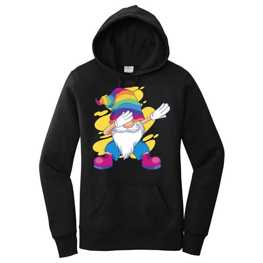Dabbing Gnome Rainbow Women's Pullover Hoodie