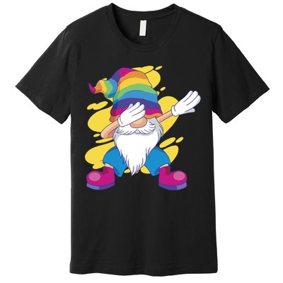 Dabbing Gnome Rainbow Premium T-Shirt