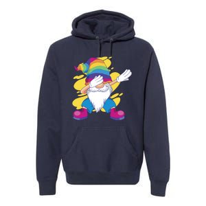 Dabbing Gnome Rainbow Premium Hoodie