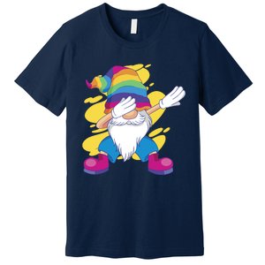 Dabbing Gnome Rainbow Premium T-Shirt