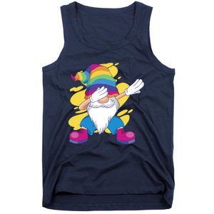 Dabbing Gnome Rainbow Tank Top